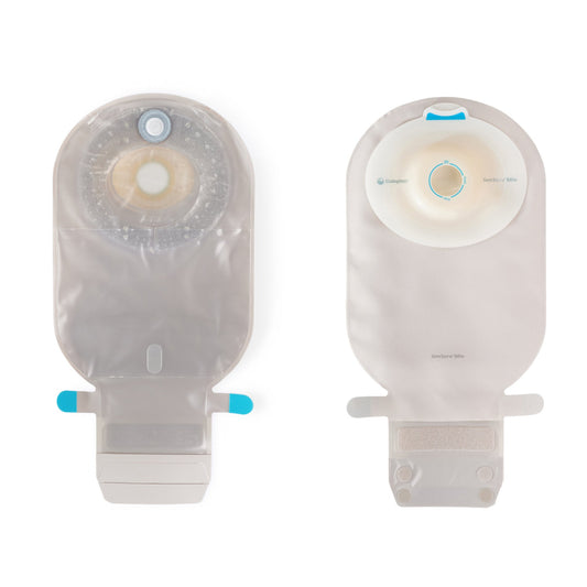 Ostomy Pouch SenSura® Mio Convex One-Piece System 11 Inch Length, Maxi Convex Light, Pre-Cut 1 Inch Stoma Drainable - 16741