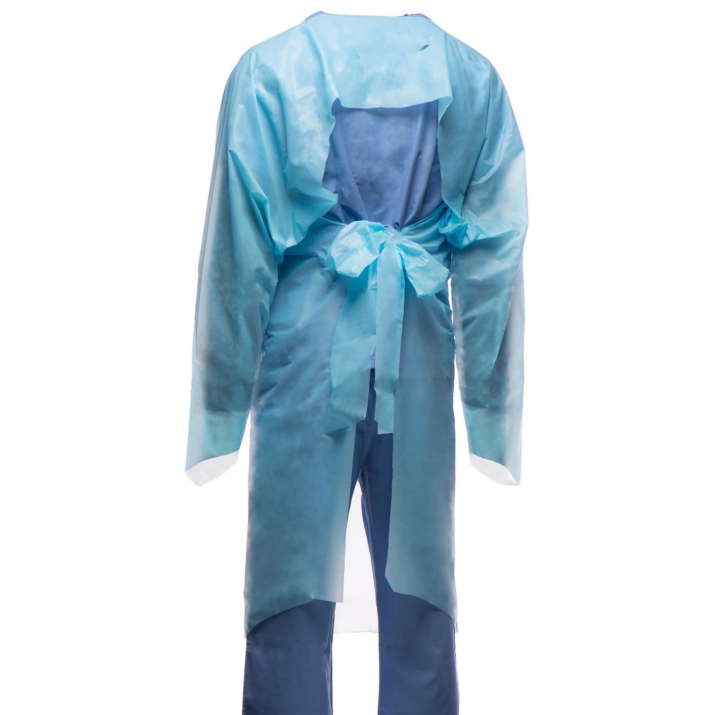 Protective Procedure Gown One Size Fits Most Blue NonSterile Not Rated Disposable 6011C25