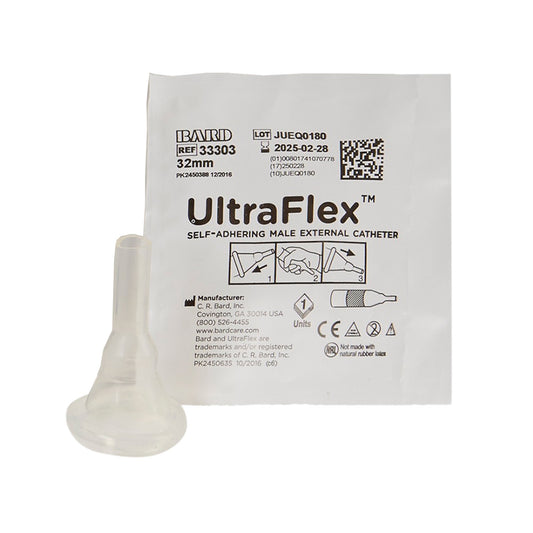 Male External Catheter UltraFlex® Self-Adhesive Band Silicone Intermediate - 33303