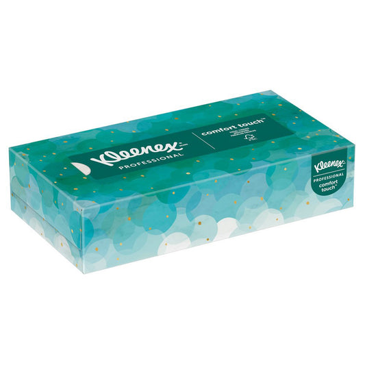 Facial Tissue Kleenex® White 8-1/5 X 8-2/5 Inch 100 Count - 21400