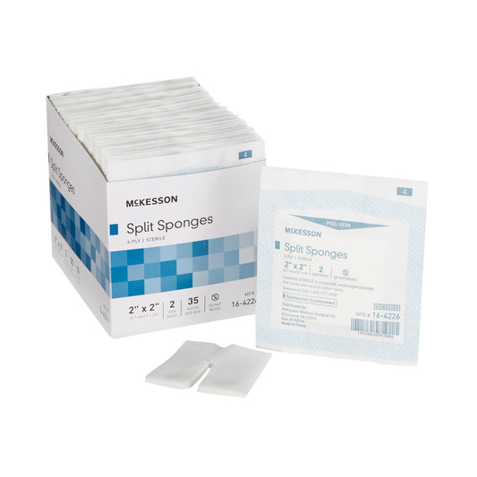 I.V. Sponge McKesson 2 X 2 Inch 6-Ply Sterile 2 per Pack - 16-4226