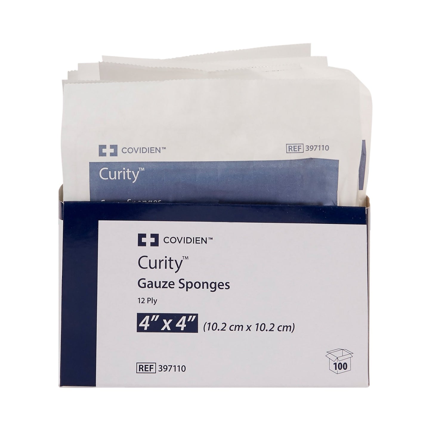 Curity™ Sterile USP Type VII Gauze Sponge, 4 x 4 Inch, 12-Ply 397110