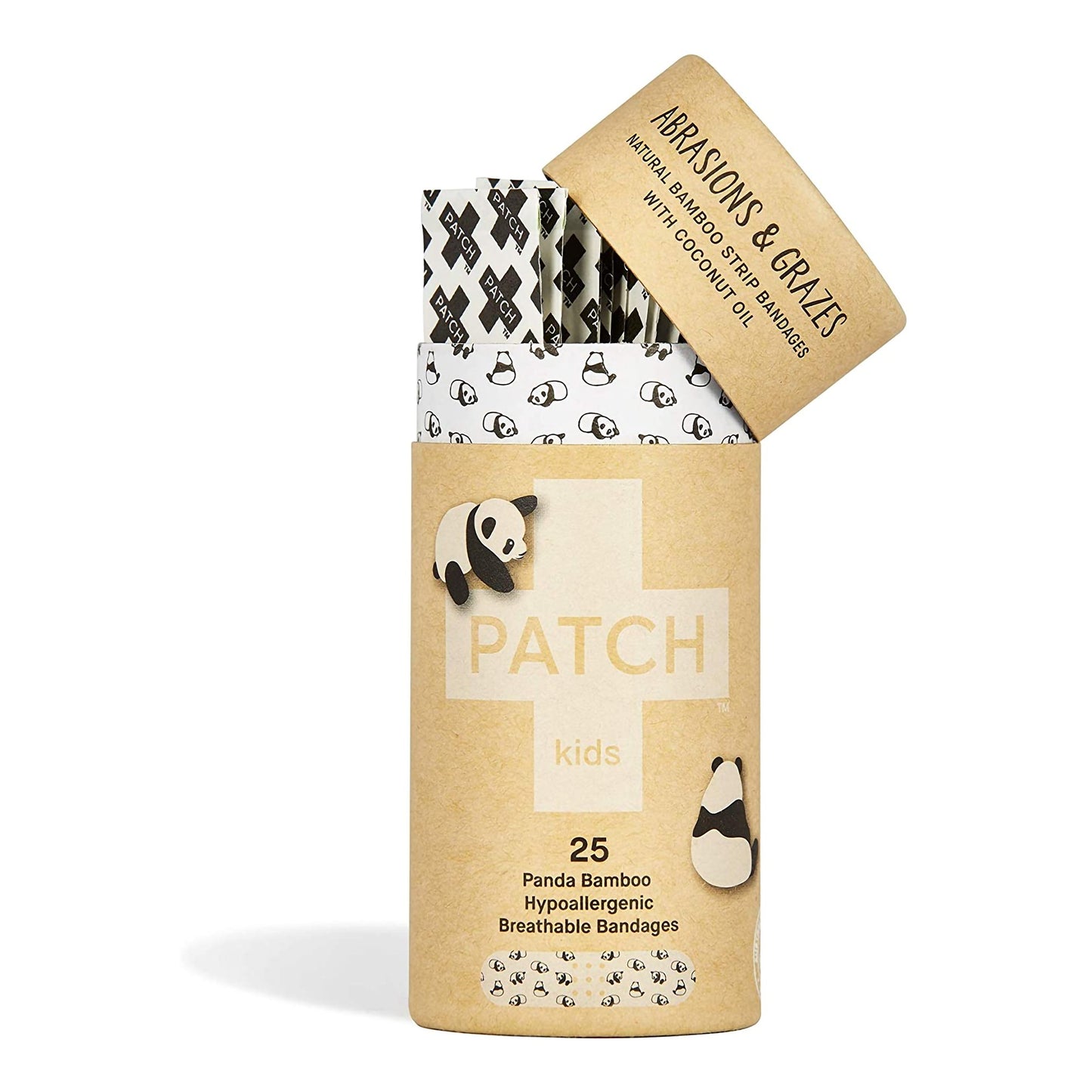Patch™ Kids (Panda Design) Adhesive Strip with Coconut Oil, ¾ x 3 Inch 35134700009