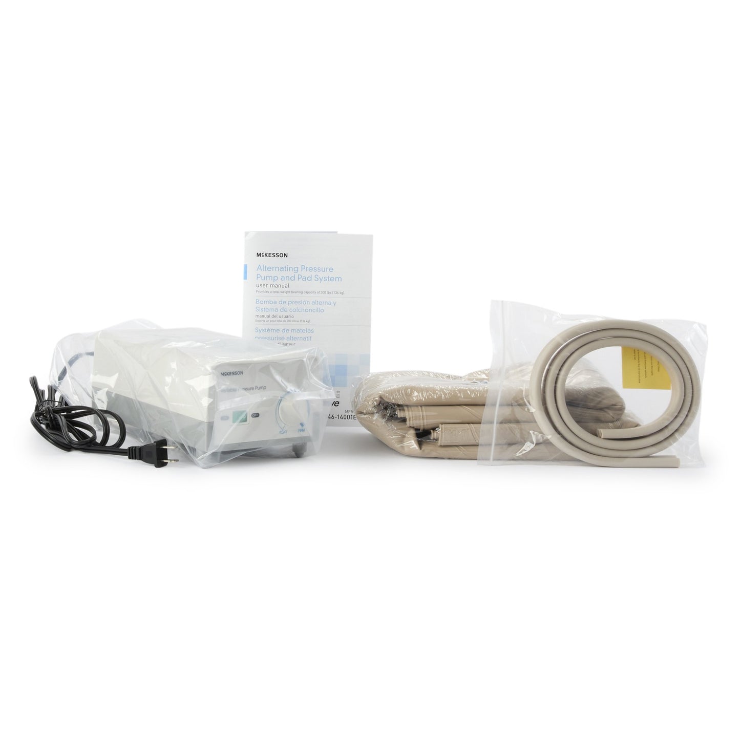 Variable Pressure Pump and Mattress Pad System McKesson Pressure Redistribution 78 L X 36 W Inch For Mattresses - 146-14001E