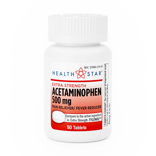 Health*Star Extra Strength Acetaminophen Tablets 201-05-HST