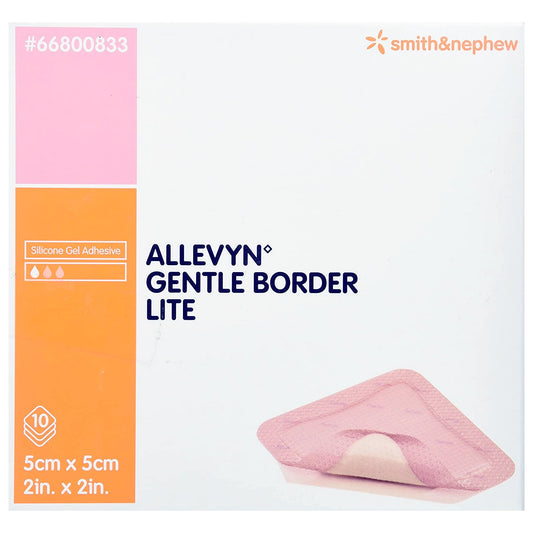 Allevyn™ Gentle Border Lite, 5 x 5 Centimeter 66800833