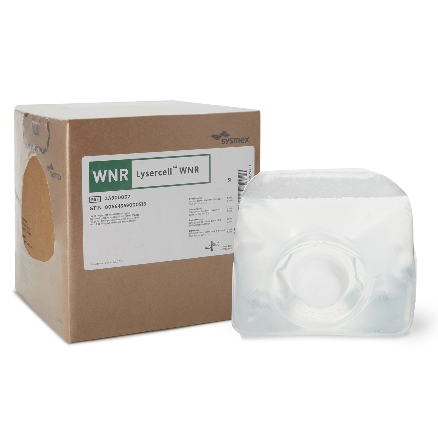 Hematology Reagent Lysercell® WNR White Blood Cell Count (WBC) For Hematology Analyzer ZA900002