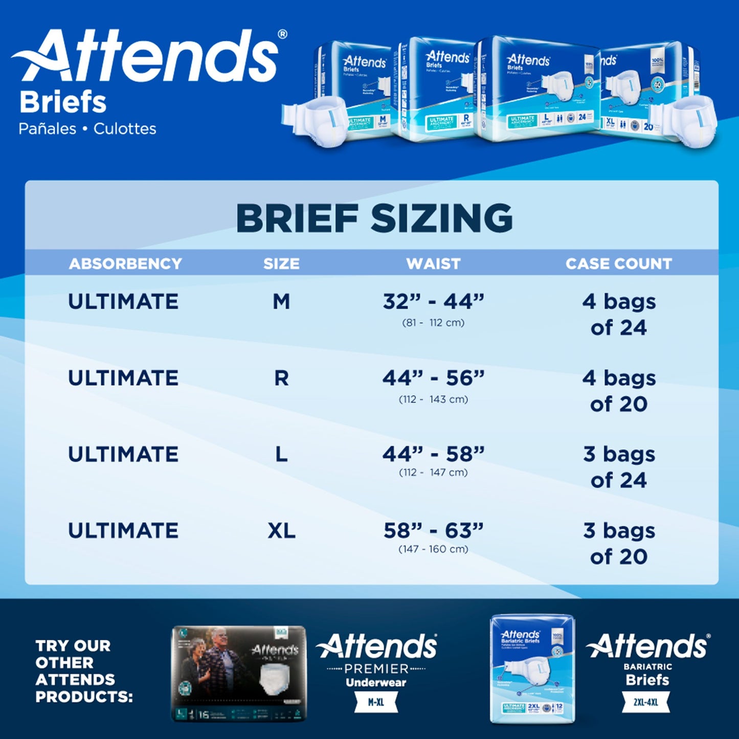 Attends® Advanced Briefs, Regular DDC25