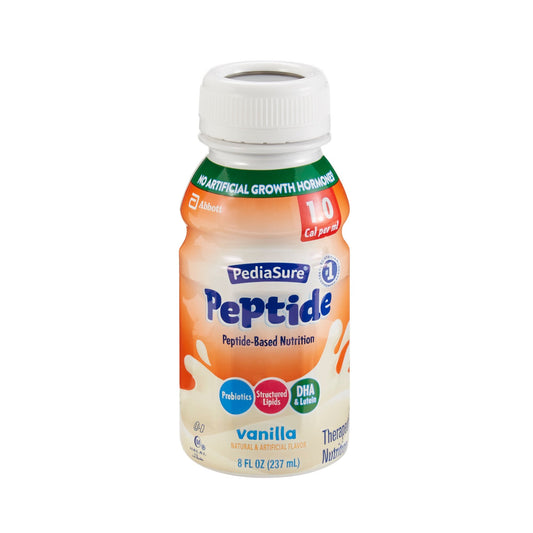 PediaSure® Peptide 1.0 Cal Peptide-Based Nutrition, Vanilla, 8-ounce bottle 67407