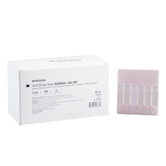 McKesson Sodium Chloride, Preservative Free 0.9% Solution 3 mL - 16-20039