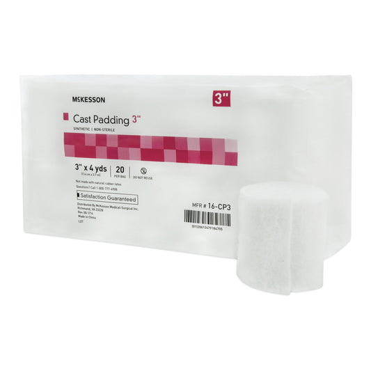 Cast Padding Undercast McKesson 3 Inch X 4 Yard Polyester NonSterile - 16-CP3