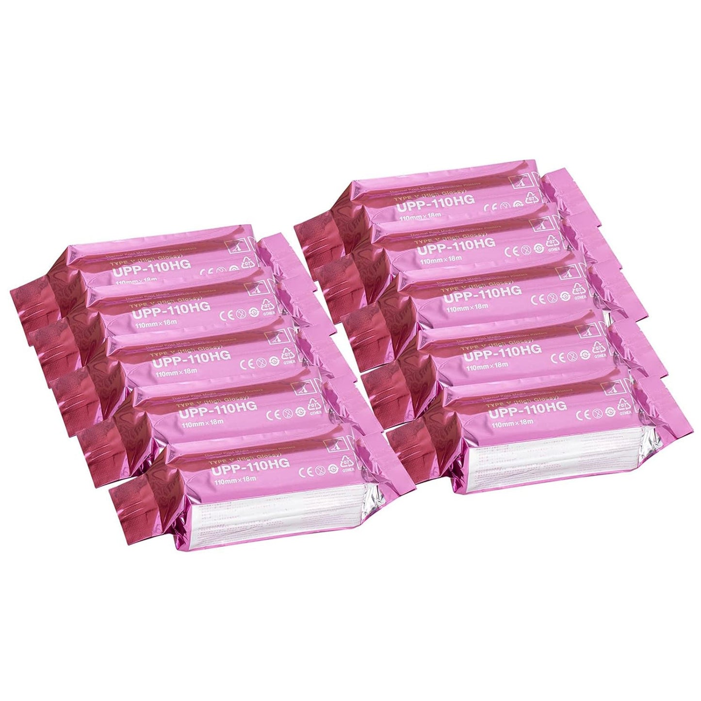 Ultrasound Video Paper Sony® Roll Black and White High Gloss Without Grid 30751543