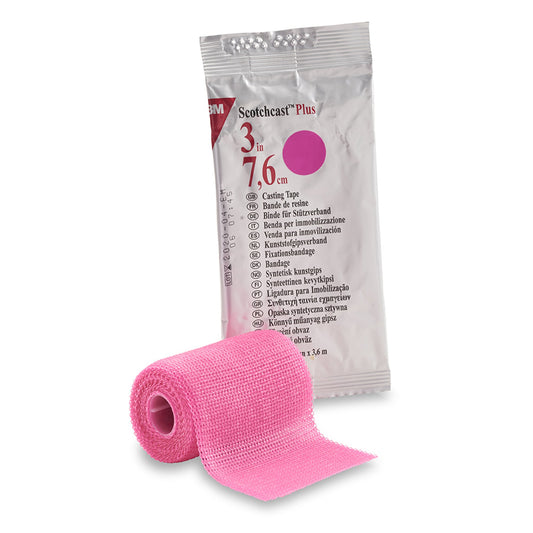 3M™ Scotchcast™ Plus Cast Tape, Bright Pink, 3 Inch x 4 Yard 82003X