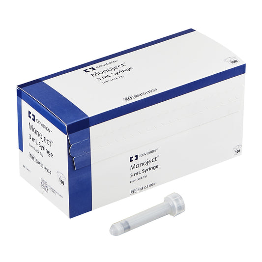 General Purpose Syringe Monoject™ 3 mL Luer Lock Tip Without Safety - 8881513934