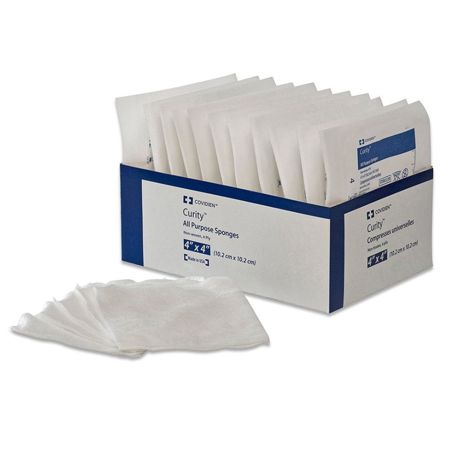 Cardinal Curity Sterile Nonwoven Sponge, 4 x 4 Inch 8047-, TR