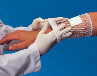 Elastic Net Retainer Dressing Surgilast® Tubular Elastic 10 Yard Size 6 White Large Head / Shoulder / Thigh NonSterile - GL724