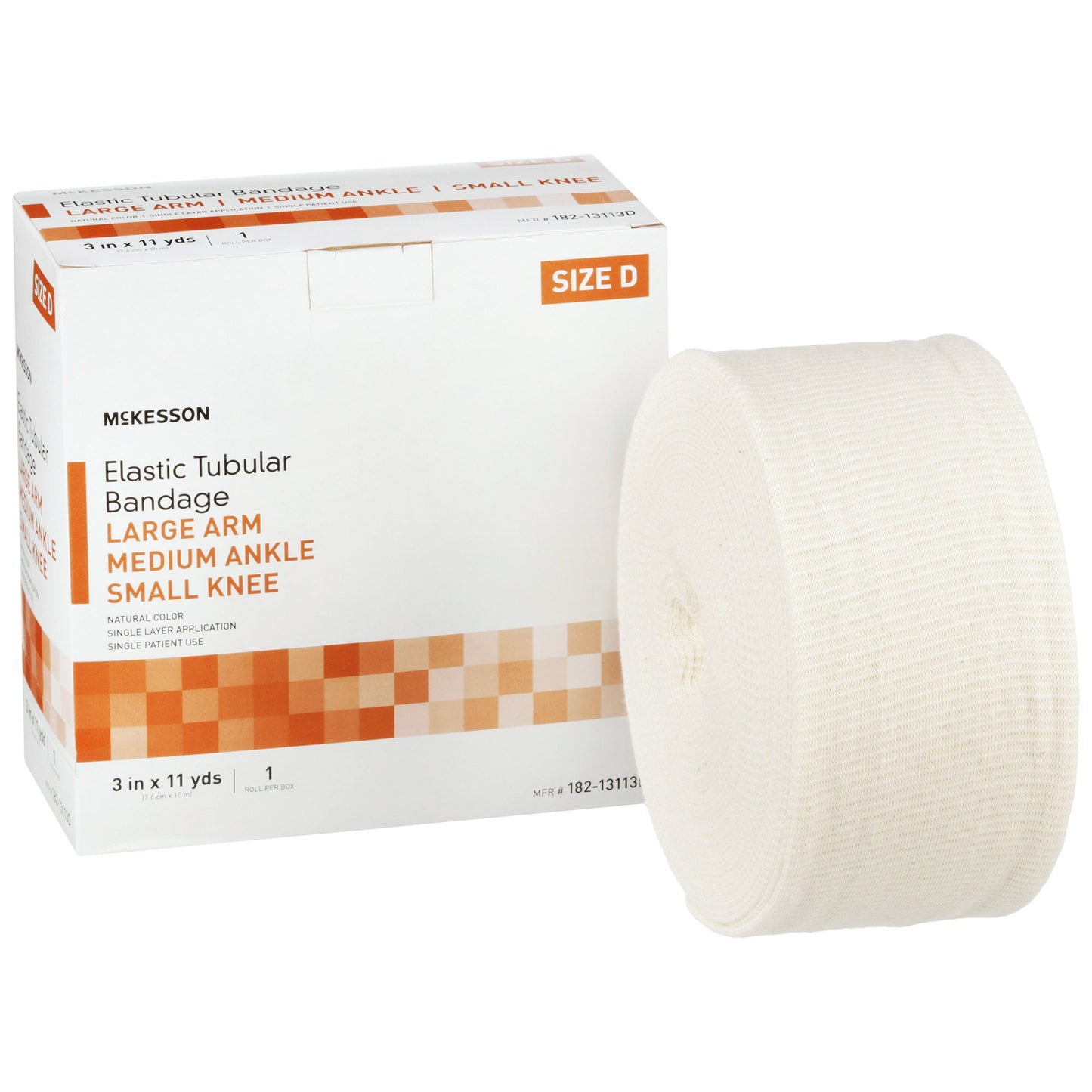 McKesson Elastic Tubular Support Bandage, 3 Inch x 11 Yard 182-13113D