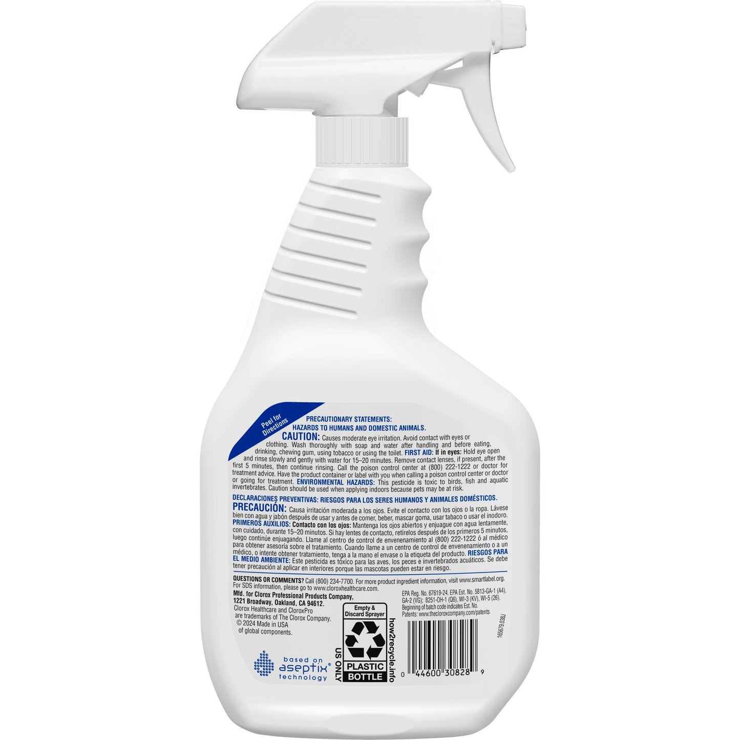 Clorox Healthcare® Hydrogen Peroxide Cleaner Disinfectant, Spray Bottle, 32 oz. 30828