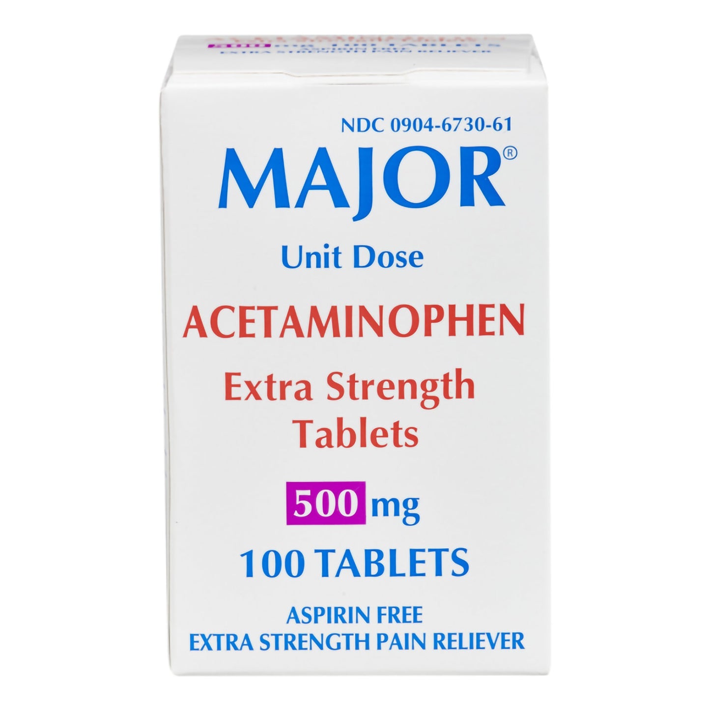 Major® Acetaminophen Pain Relief 00904673061