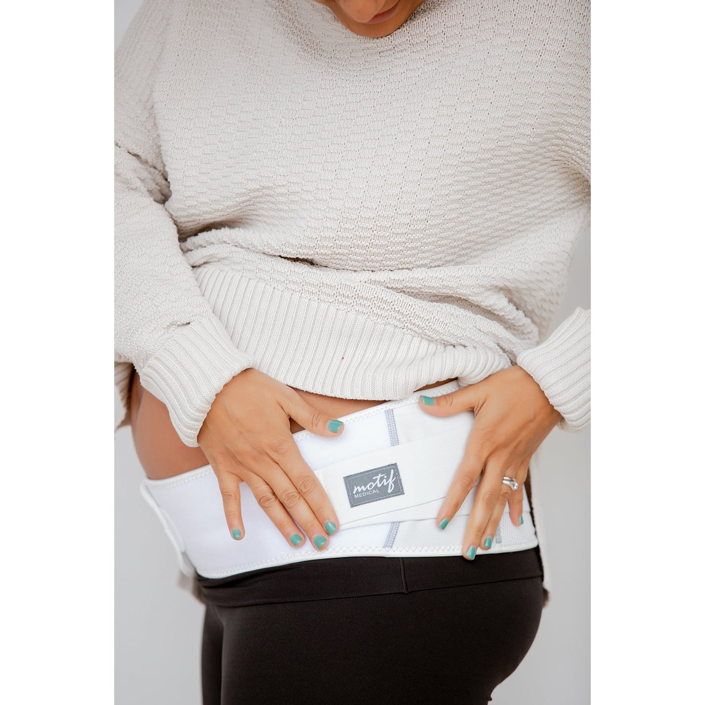 Maternity Support Belt Large Hook and Loop Closure 49 to 52 Inch Under Belly Circumference Adult AAA0016-04