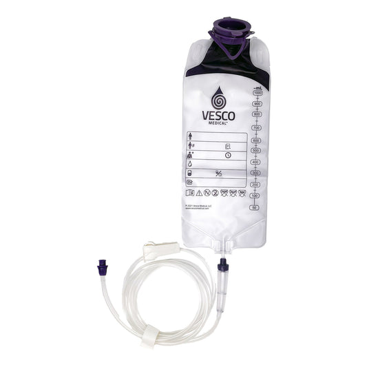 Gravity Feeding Bag Set with ENFit™ Connector 1000 mL - VED-049