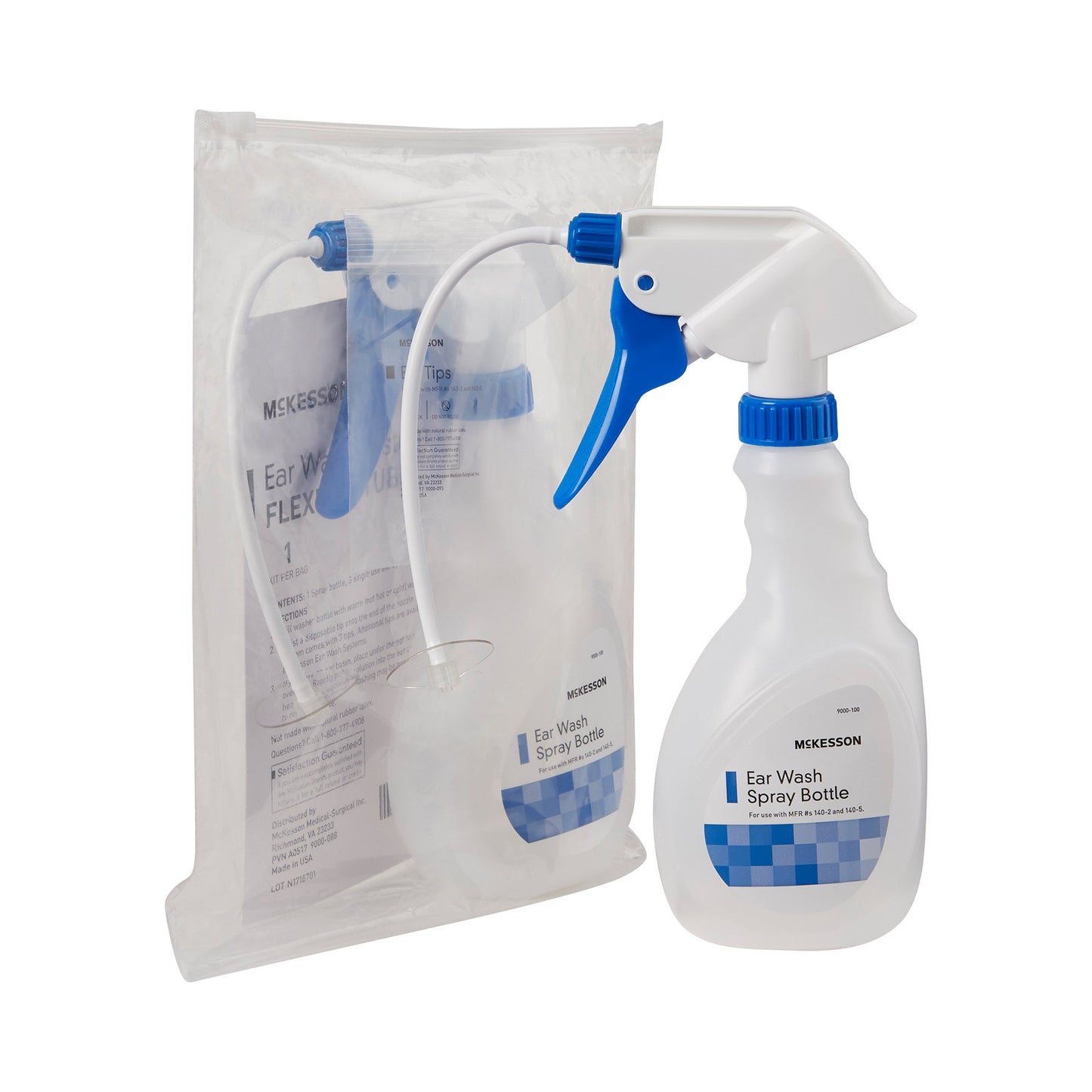 Ear Wash System McKesson Disposable Tip Blue / White - 140-2