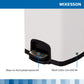 McKesson White Square Step-On Trash Can, 5 gallon 16-35269