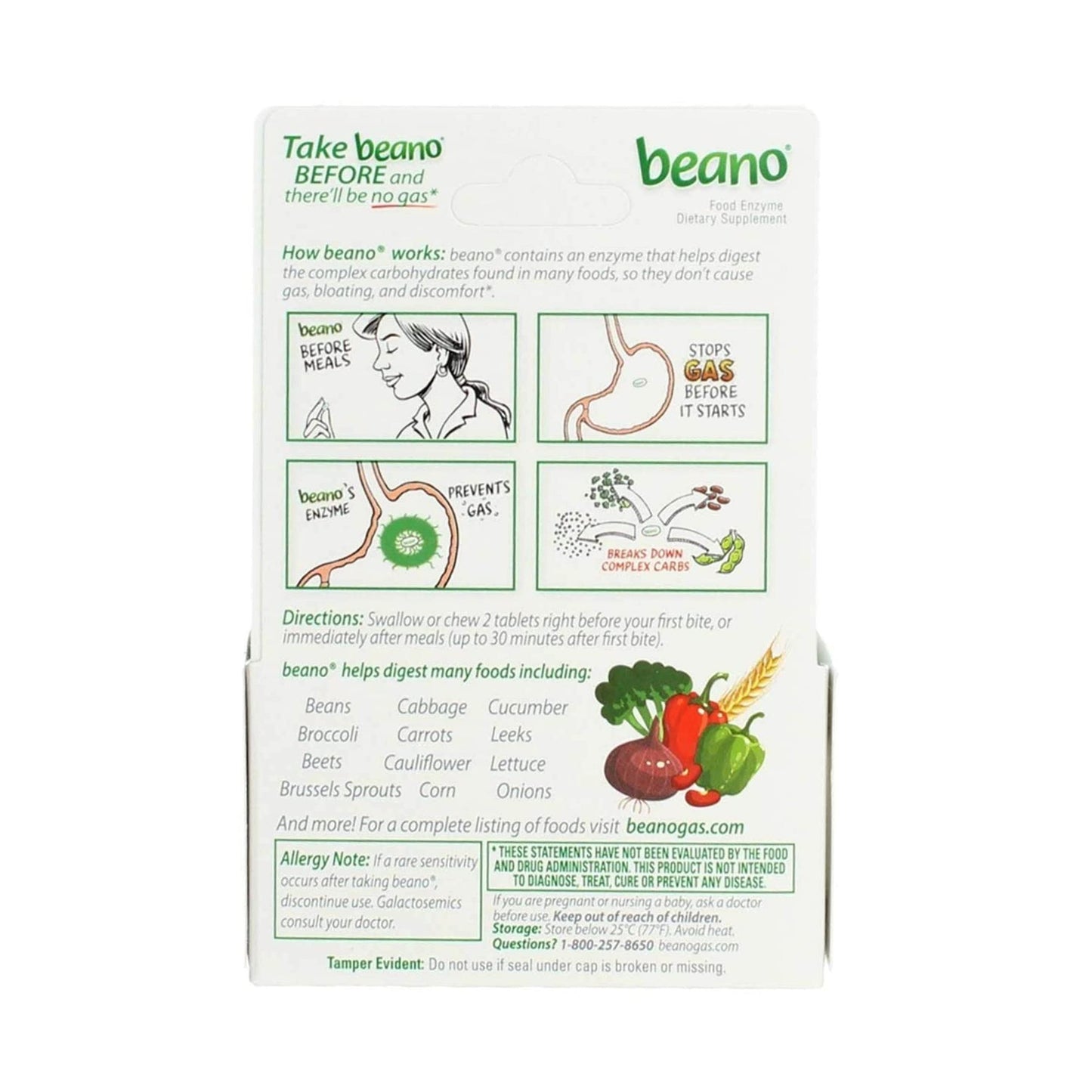 Beano® Food Enzyme Tablets, Extra Strength 04203710304