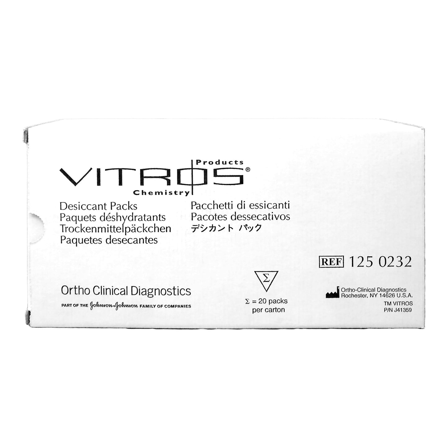 Desiccant Pack Vitros® Vitros 250 / 350 Chemistry System - 1250232