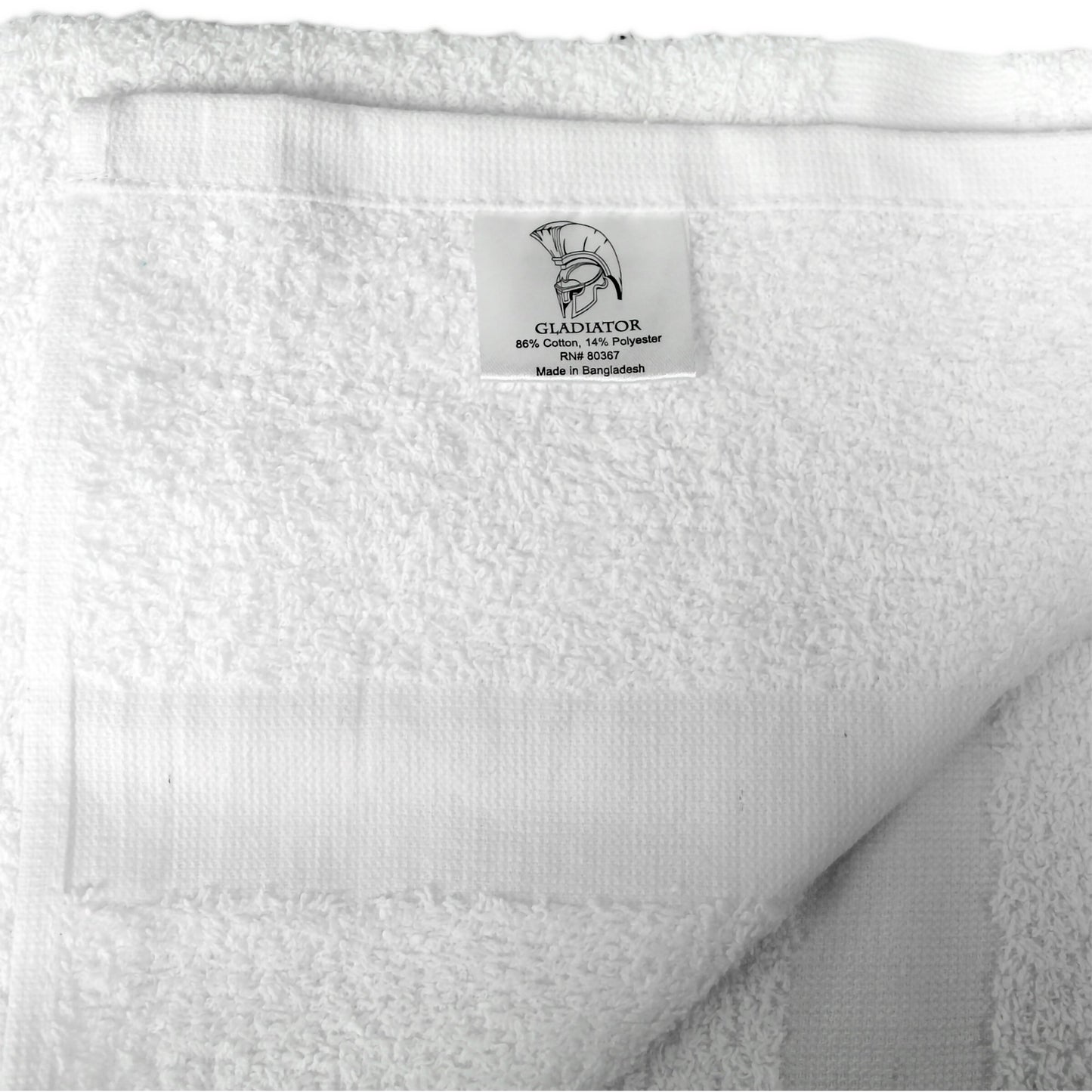 Royal Blue Intl Royal Gold Foundations White Bath Towel, 20 x 40 Inch 100693, DZ