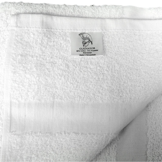 Royal Blue Intl Royal Gold Foundations White Bath Towel, 20 x 40 Inch 100693, DZ