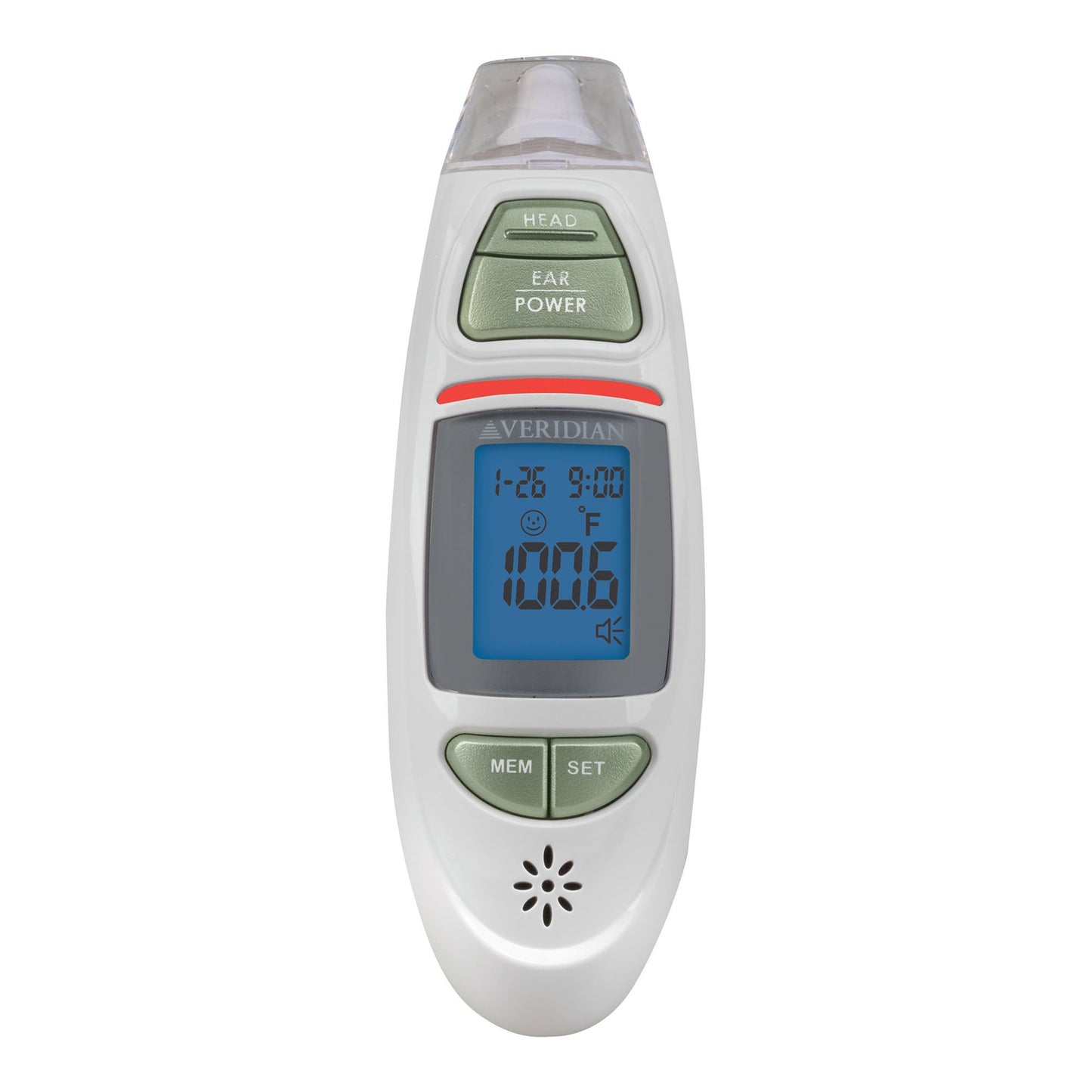 Veridian Infrared Thermometer, Tympanic Ear Digital Talking Thermometer 09-342