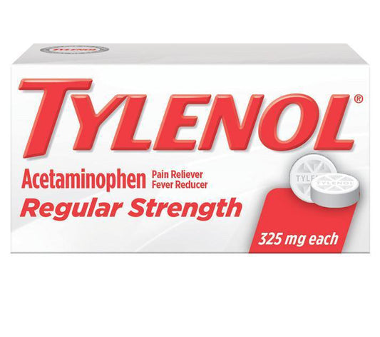 Pain Relief Tylenol® 325 mg Strength Acetaminophen Tablet 100 per Bottle - 50580049660