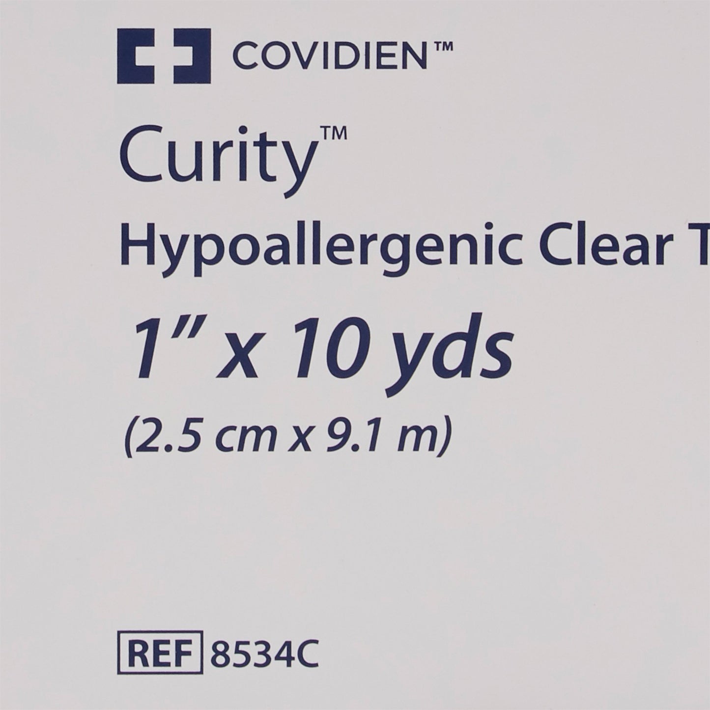 Curity™ Plastic Medical Tape, 1 Inch x 10 Yard, Transparent 8534C