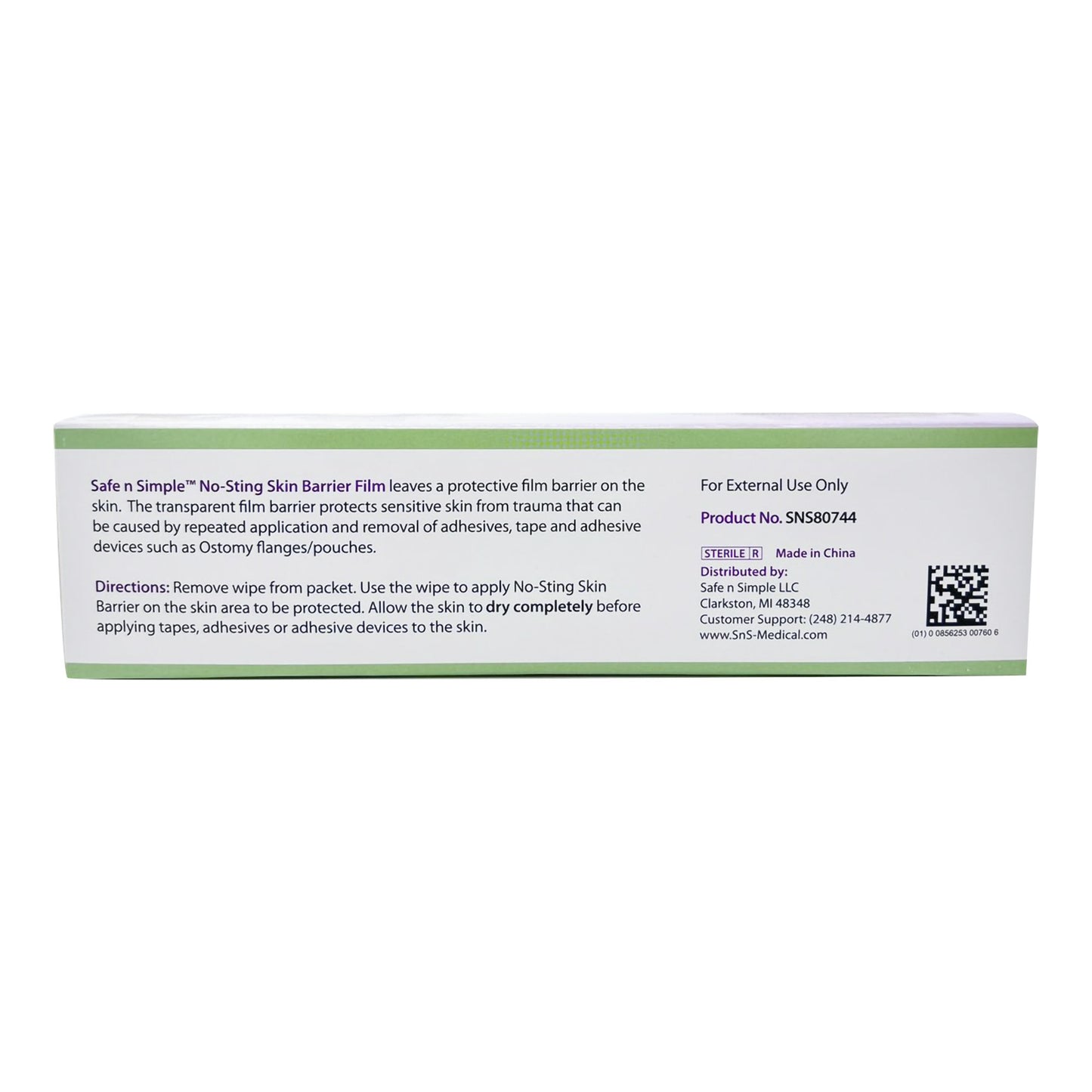 Safe n Simple™ Barrier Wipe SNS80744