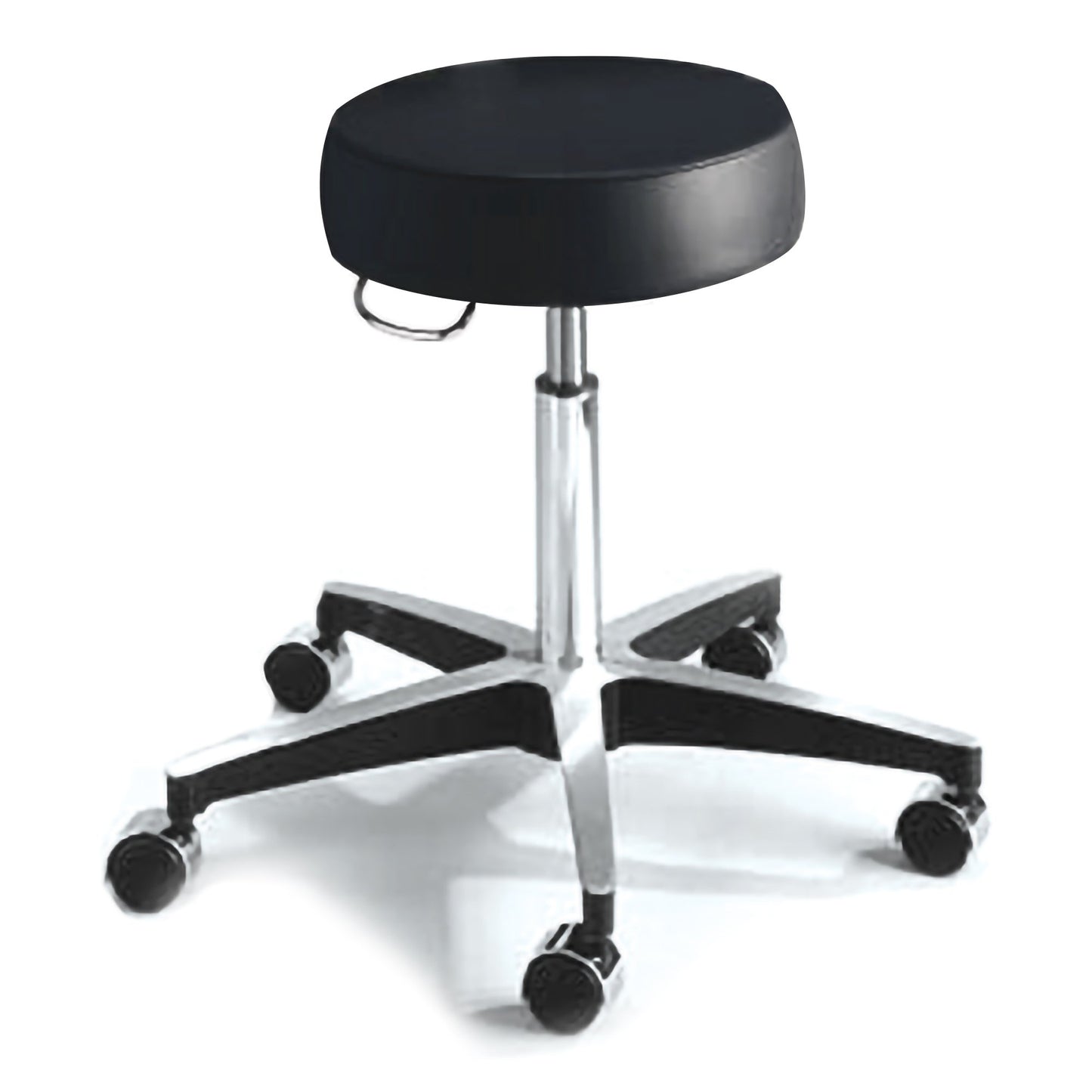 Exam Stool McKesson Backless Pneumatic Height Adjustment 5 Casters Black - 81-11001US393