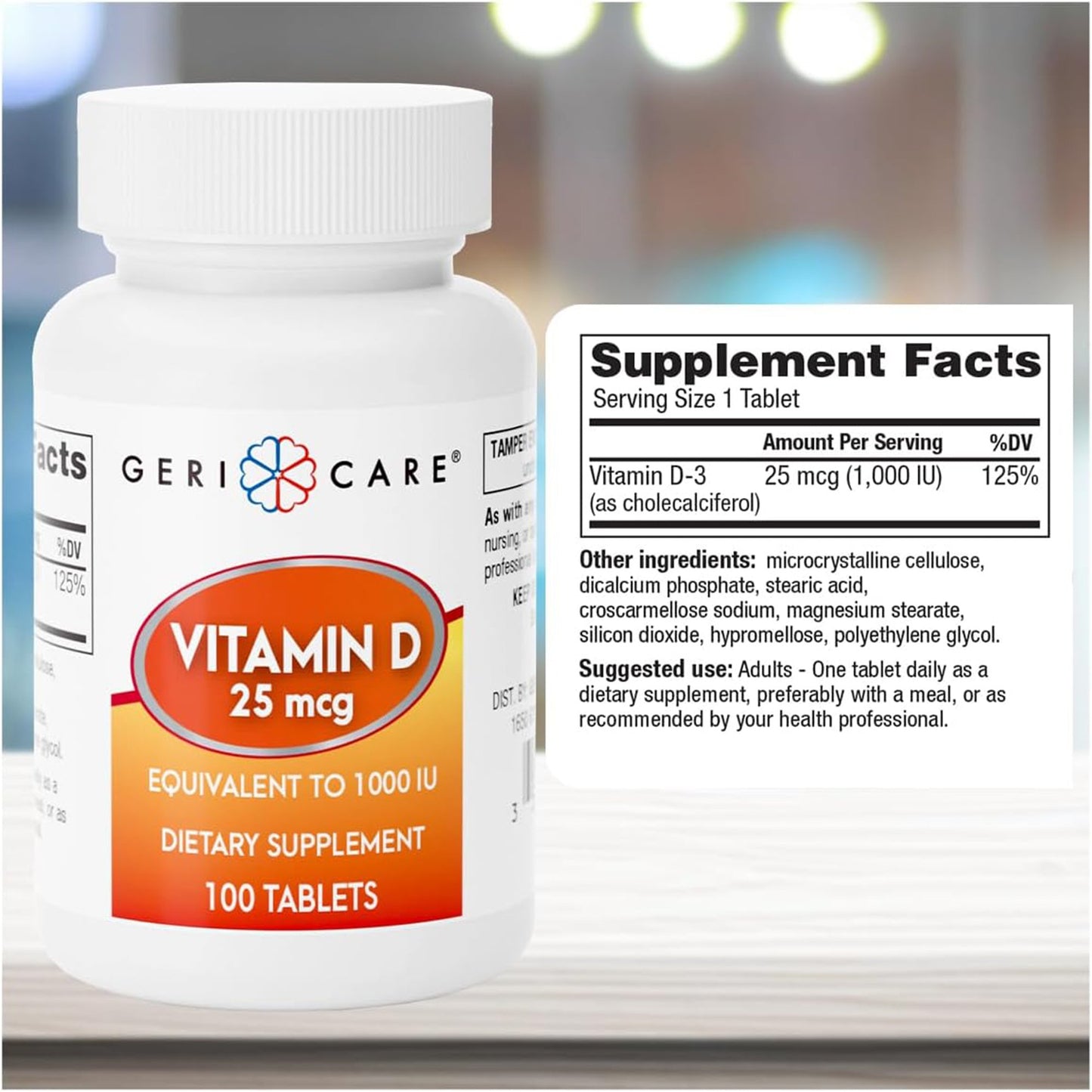 Geri-Care® Vitamin D-3 Supplement 876-01-GCP