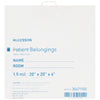 Patient Belongings Bag McKesson 4 X 20 X 20 Inch Polyethylene Snap Closure White - 30471100