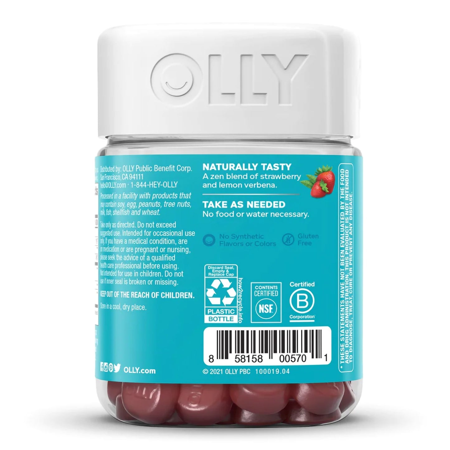 Olly Goodbye Stress Gummies, Berry Verbena 85815800570