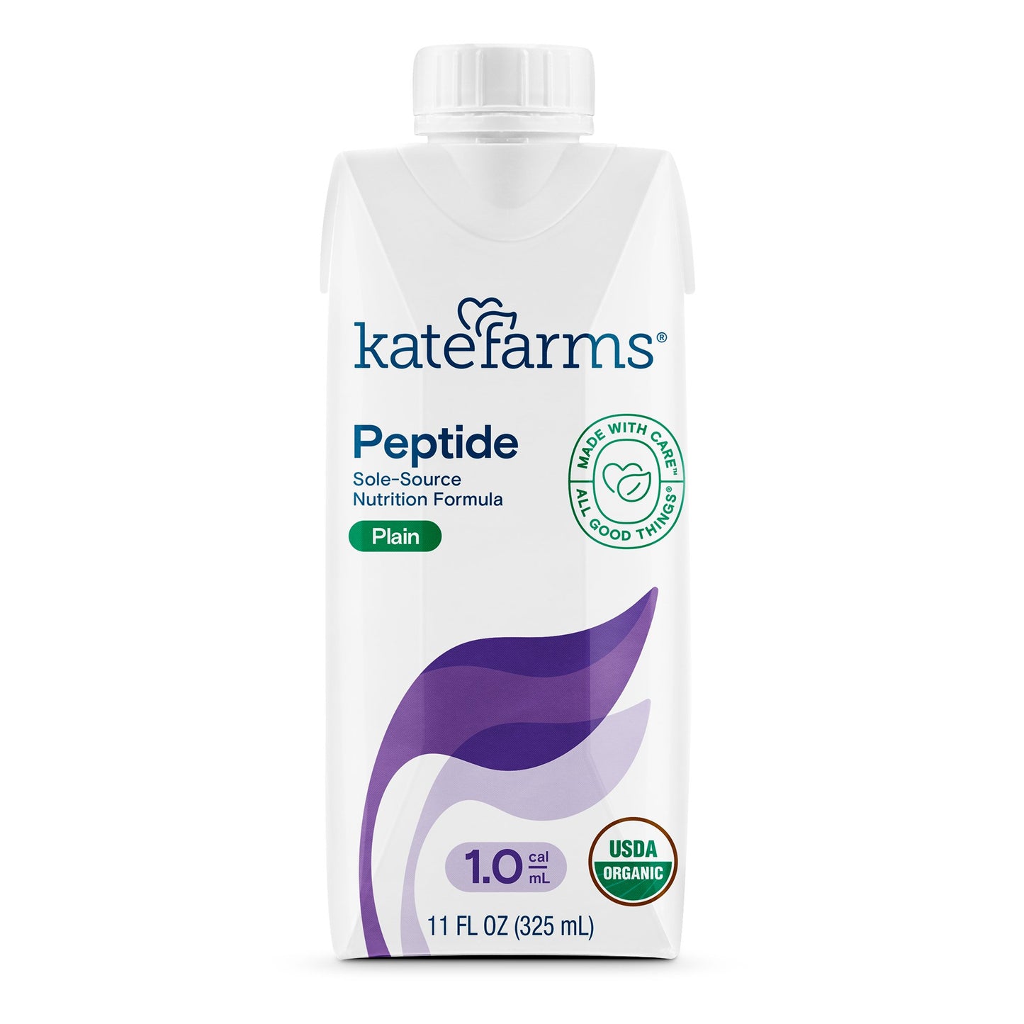 Kate Farms® Peptide 1.0 Sole-Source Nutrition Formula, 11-ounce carton 811112030492