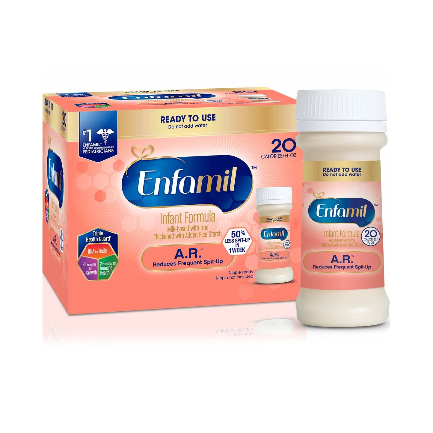 Infant Formula Enfamil® A.R.™ Unflavored 2 oz. Bottle Liquid Added Rice Spit Up - 145301