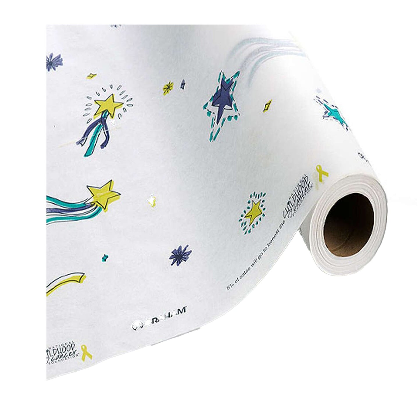 Table Paper Stars of Hope® 21 Inch Width 125 Foot Length Print (Stars) Crepe - 50169