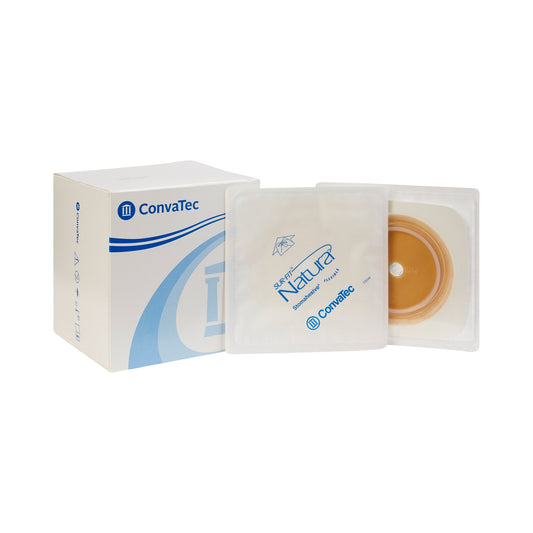 Ostomy Barrier Sur-Fit Natura® Trim to Fit, Standard Wear Stomahesive® Adhesive 70 mm Flange Sur-Fit Natura® System Hydrocolloid 1-7/8 to 2-1/2 Inch O