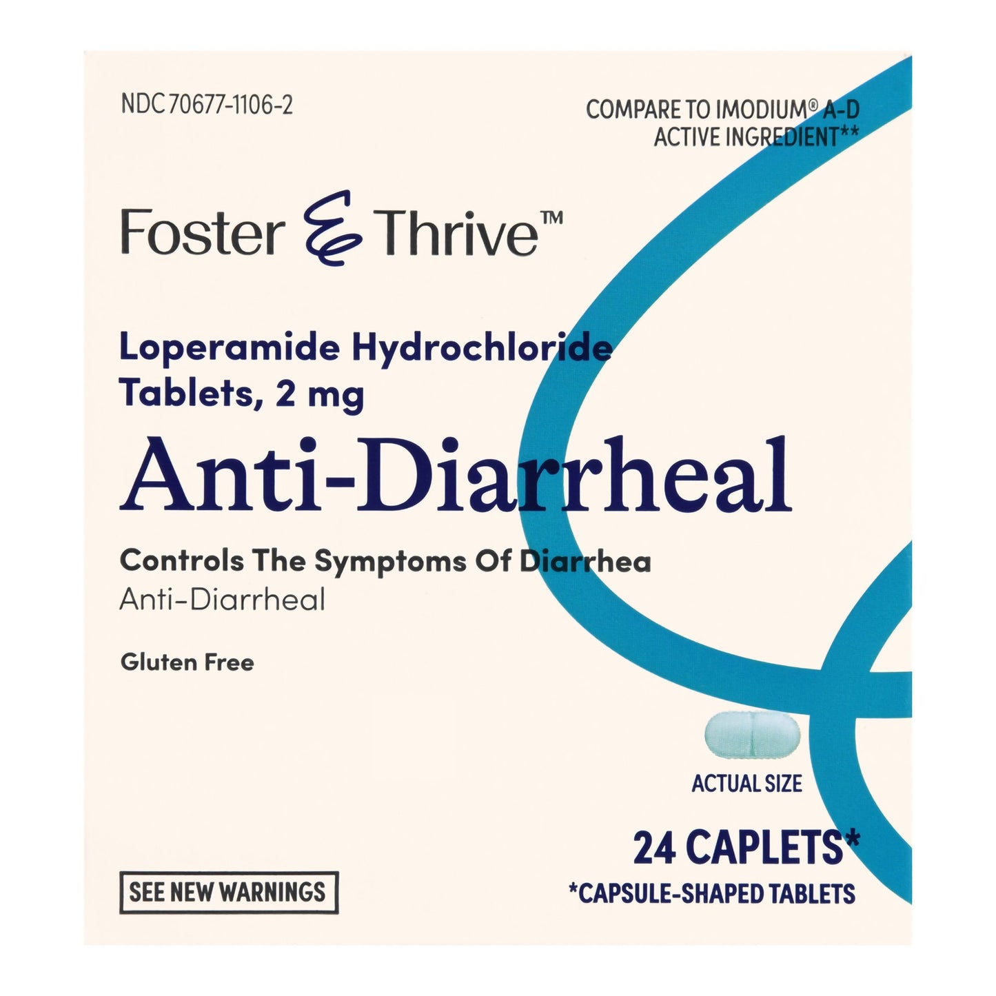 Foster & Thrive™ 2 mg Loperamide Anti-Diarrheal Caplets 70677110602