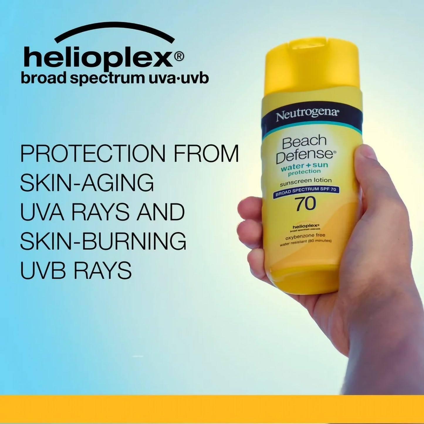 Sunscreen Neutrogena® Beach Defense® SPF 70 Lotion 6.7 oz. Bottle 08680087272