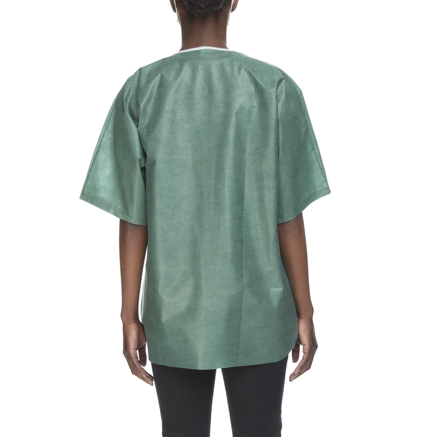 Graham Medical Short Sleeve Scrub Shirt, Green, Large 62213