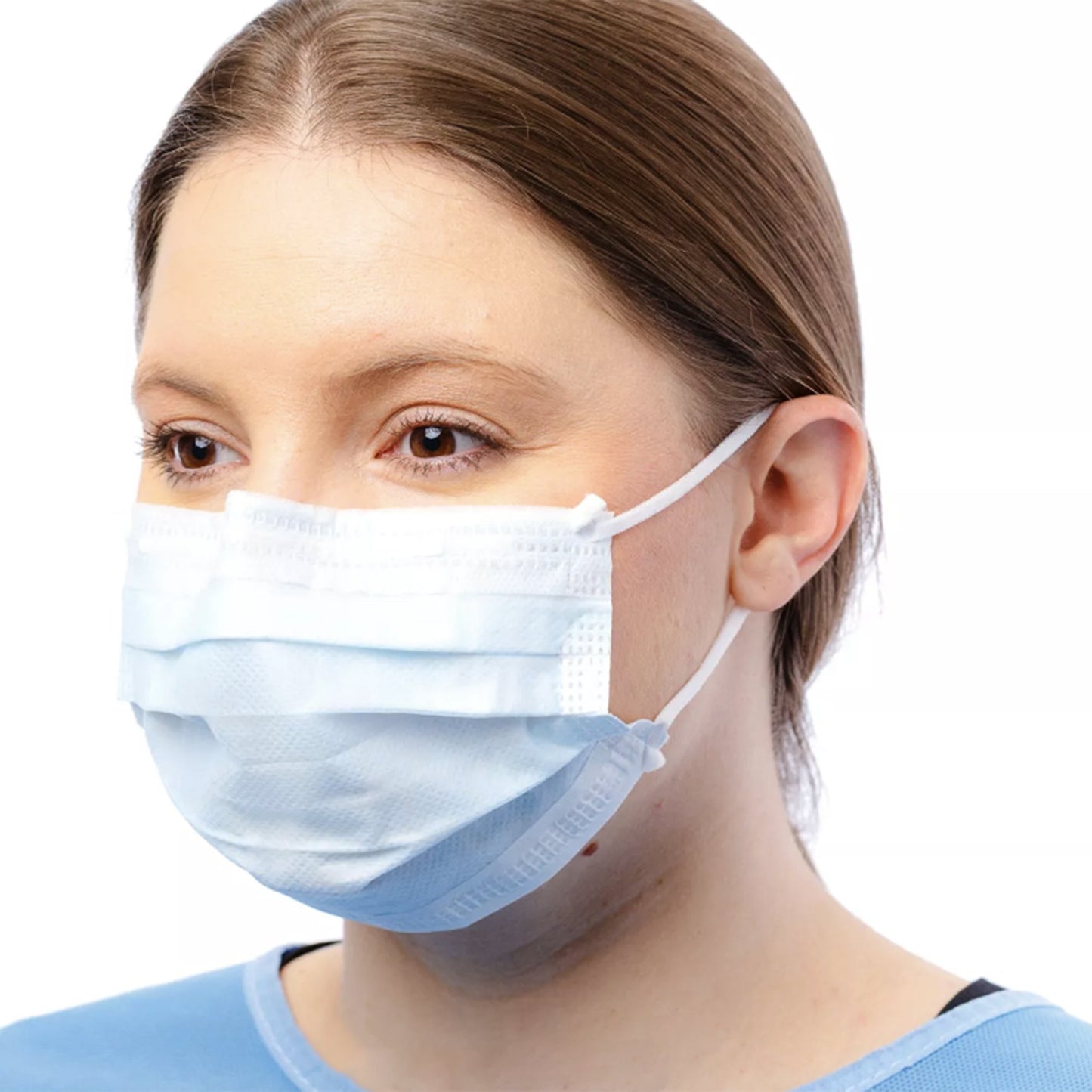 Procedure Mask Cardinal Health™ ASTM Level 1 Earloops One Size Fits Most - AT71021M