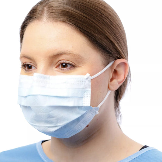 Procedure Mask Cardinal Health™ ASTM Level 1 Earloops One Size Fits Most - AT71021M