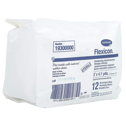 Conforming Bandage Flexicon® 3 Inch X 4-1/10 Yard 1-Ply Sterile 1 per Pack - 19300000