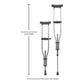 McKesson Underarm Crutches, 4'6" – 6'6" 146-RTL10433